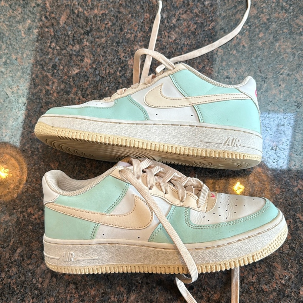 Nike Kids Air Force 1 one teal 5Y